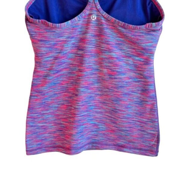 Lululemon Power Y Tank Size 6 Wee Are From Space Dye Purple Multi - Picture 8 of 12